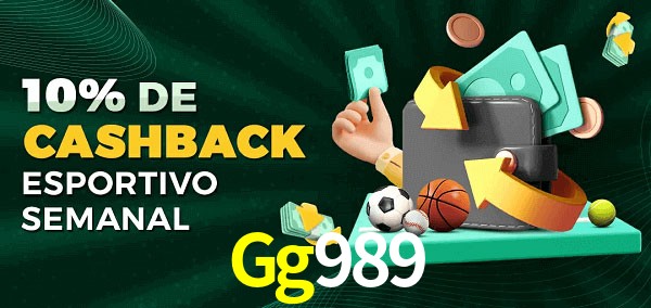 10% de bônus de cashback na Gg989