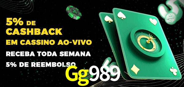 Promoções do cassino ao Vivo Gg989
